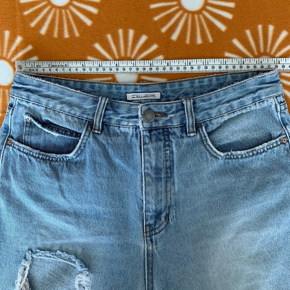 Billabong Patchwork Straight Distressed Jeans Siz… - image 2